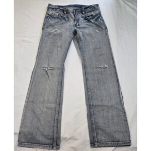 BUFFALO Jeans‎ BRIVEN W30 L31 Mens THRASHD Relaxed Straight Y2K Light Wash